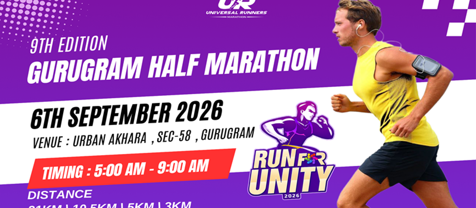 9th Gurugram Grand Half Marathon Registration