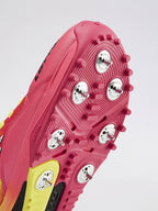 Lotto SuperShot "Fire Dragon" Pro Cricket Spike Shoes - Red & Yellow